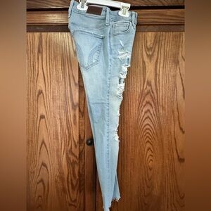 Hollister Light Blue Distressed Skinny Jeans